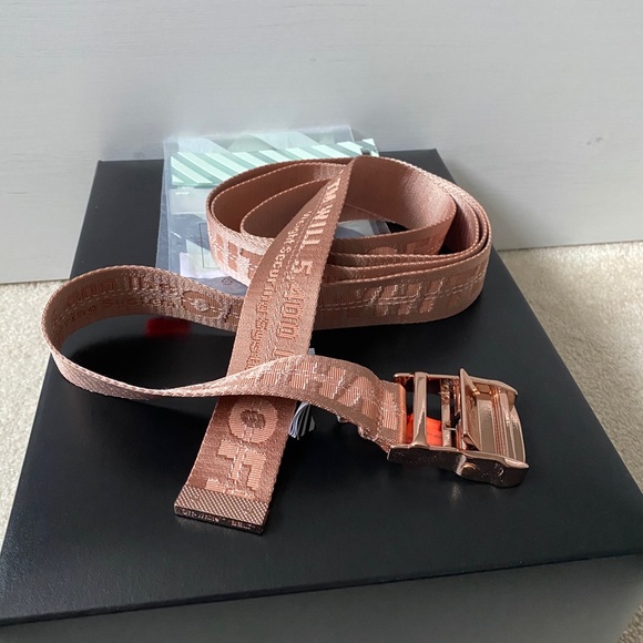 SOLD **OFF WHITE ROSE GOLD BELT** - Picture 3 of 11